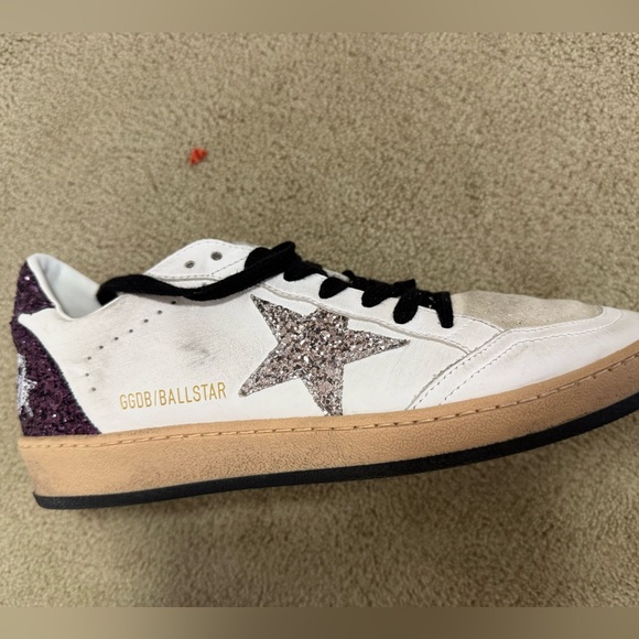 Golden Goose White Sneakers with glitter Star - Picture 4 of 9